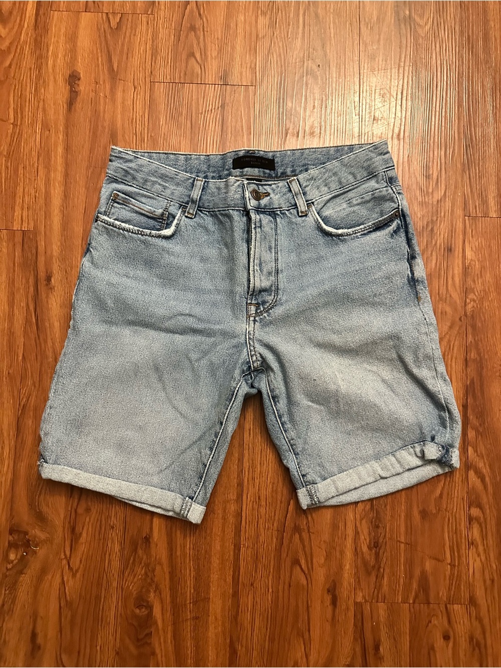 Forever 21 Light Blue Denim Men's Shorts